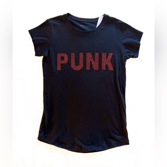 Zadig & Voltaire 3 D PUNK Embellished Tee Shirt in Noir, Size M, NWT - Picture 2 of 13
